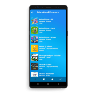 Chimes mobile app - Blue Theme